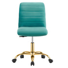 Modway Ripple Armless Performance Velvet Office Chair