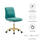 Modway Ripple Armless Performance Velvet Office Chair