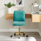 Modway Ripple Armless Performance Velvet Office Chair