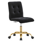 Modway Prim Armless Performance Velvet Office Chair  