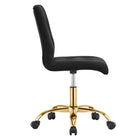 Modway Prim Armless Performance Velvet Office Chair