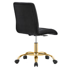 Modway Prim Armless Performance Velvet Office Chair