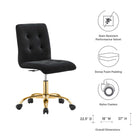 Modway Prim Armless Performance Velvet Office Chair