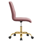 Modway Prim Armless Performance Velvet Office Chair