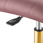 Modway Prim Armless Performance Velvet Office Chair