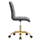 Modway Prim Armless Performance Velvet Office Chair