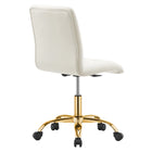 Modway Prim Armless Performance Velvet Office Chair
