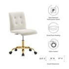 Modway Prim Armless Performance Velvet Office Chair