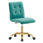 Modway Prim Armless Performance Velvet Office Chair  