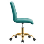 Modway Prim Armless Performance Velvet Office Chair