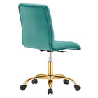 Modway Prim Armless Performance Velvet Office Chair