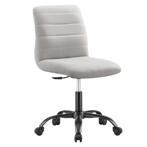 Modway Ripple Armless Vegan Leather Office Chair  