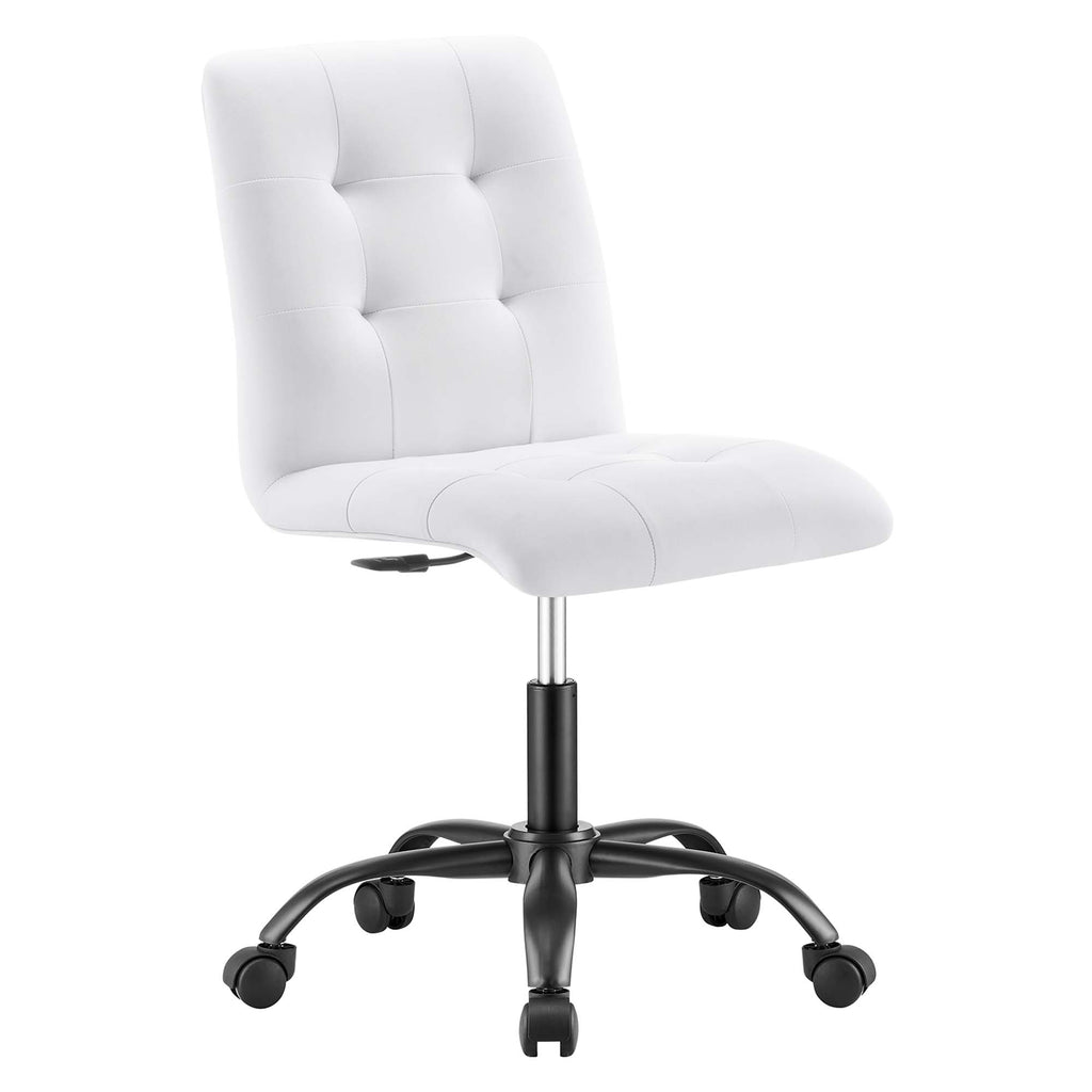 Modway Prim Armless Vegan Leather Office Chair  