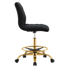 Modway Ripple Armless Performance Velvet Drafting Chair