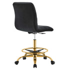 Modway Ripple Armless Performance Velvet Drafting Chair
