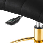 Modway Ripple Armless Performance Velvet Drafting Chair