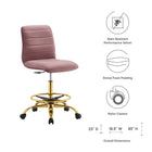 Modway Ripple Armless Performance Velvet Drafting Chair