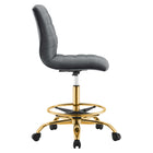 Modway Ripple Armless Performance Velvet Drafting Chair