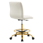 Modway Ripple Armless Performance Velvet Drafting Chair