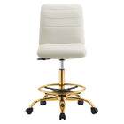 Modway Ripple Armless Performance Velvet Drafting Chair