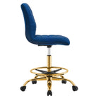 Modway Ripple Armless Performance Velvet Drafting Chair
