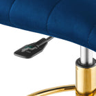 Modway Ripple Armless Performance Velvet Drafting Chair