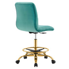 Modway Ripple Armless Performance Velvet Drafting Chair