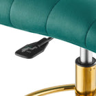 Modway Ripple Armless Performance Velvet Drafting Chair