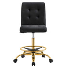 Modway Prim Armless Performance Velvet Drafting Chair