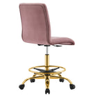 Modway Prim Armless Performance Velvet Drafting Chair