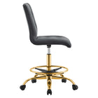 Modway Prim Armless Performance Velvet Drafting Chair