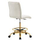 Modway Prim Armless Performance Velvet Drafting Chair