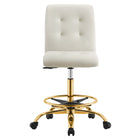 Modway Prim Armless Performance Velvet Drafting Chair