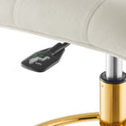 Modway Prim Armless Performance Velvet Drafting Chair