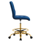 Modway Prim Armless Performance Velvet Drafting Chair