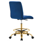 Modway Prim Armless Performance Velvet Drafting Chair