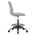 Modway Ripple Armless Vegan Leather Drafting Chair