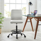 Modway Ripple Armless Vegan Leather Drafting Chair