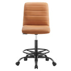 Modway Ripple Armless Vegan Leather Drafting Chair