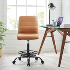 Modway Ripple Armless Vegan Leather Drafting Chair