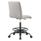 Modway Prim Armless Vegan Leather Drafting Chair