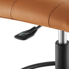 Modway Prim Armless Vegan Leather Drafting Chair