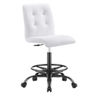 Modway Prim Armless Vegan Leather Drafting Chair  