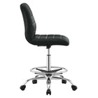 Modway Ripple Armless Vegan Leather Drafting Chair
