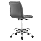 Modway Ripple Armless Vegan Leather Drafting Chair