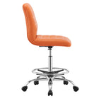 Modway Ripple Armless Vegan Leather Drafting Chair