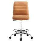 Modway Ripple Armless Vegan Leather Drafting Chair