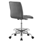 Modway Prim Armless Vegan Leather Drafting Chair