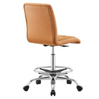 Modway Prim Armless Vegan Leather Drafting Chair