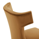 Modway Curve Performance Velvet Dining Chairs Set of 2